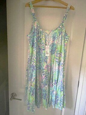NWT Lilly Pulitzer Loro Dress Shell of a Party Tiered Swing Dress
